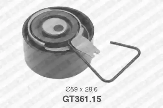 ролик натяжной ремня ГРМ!\ Rover 200/400/25/45/75 1.4-2.0 95> GT361.15 SNR