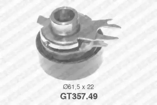 ролик натяжной ремня ГРМ!\ VW Caddy 1.4 95>/Lupo/Polo 1.0/1.4 95> GT357.49 SNR