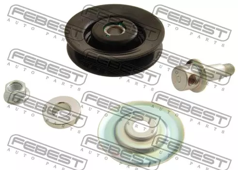 ролик натяжной ремня кондиционера!\ Daewoo Lanos 1.4/1.5/1.6 16V 97> 0187-KR42 FEBEST