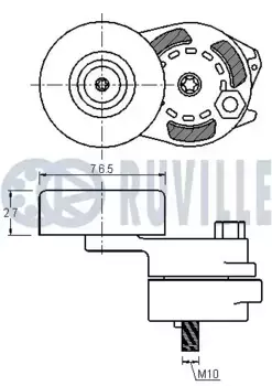 ролик натяжной ремня НО!\ Audi A4/A6 2.8/3.0/3.2FSI/TFSI 06> 541991 RUVILLE