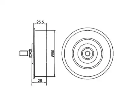 ролик натяжной ремня НО!\ Mitsubishi Galant 2.0 96-00 GT60060 GMB