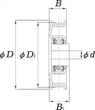 ролик натяжной ремня НО!\ Toyota Yaris 1.0 99> PU108022RR1XY KOYO