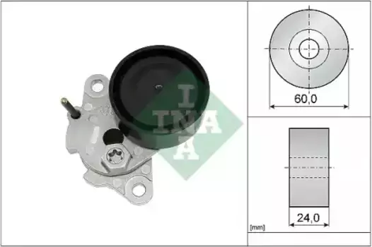 ролик натяжной ремня НО!в сборе с натяж.\ BMW E71/E72/E84/F01/F07/F10/F12 3.0D 09> 534 0546 10 INA