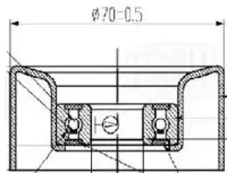 ролик натяжной! ремня приводн.\ Mitsubishi ASX/Lancer VIII/Outlander III 1.8-2.4 08> CM 5638 TRIALLI