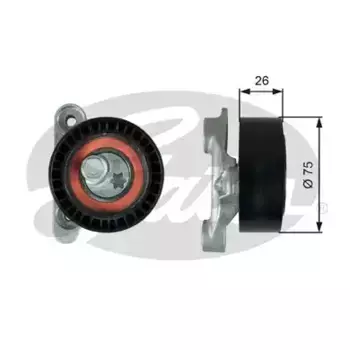 ролик натяжной ремня!\ Skoda Rapid 1.6 15>, VW Polo 1.0/1.6 14> T39345 GATES