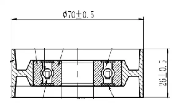 ролик натяжной! ремня вентилятора\ GAZ-3308/3309, ЛИАЗ, ПАЗ с дв. ЯМЗ-534/536 CM 5944 TRIALLI