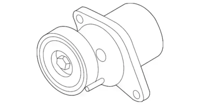 ролик натяжной с механизмом натяжения!\ Audi A3/A4/A5/A6/Q3/Q5 1.8/2.0TFSI 08> 06L903133D VAG