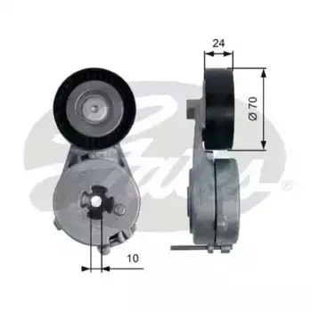 ролик натяжной с механизмом натяжения!\ Audi A4/A5/Q5, VW Amarok 2.0 TSi/TFSi 08> T39122 GATES