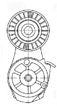 ролик натяжной с механизмом натяжения!\ GAZ 31105 CM 5760 TRIALLI