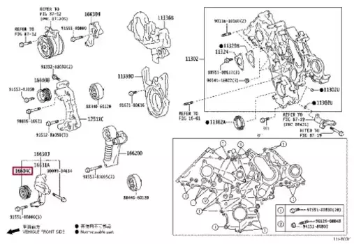 ролик натяжной!\ Toyota Avensis 1.6-1.8i 97>/Carina E 1.6-1.8i/2.0D 92>/Corolla 87> 8844060090 TOYOTA / LEXUS
