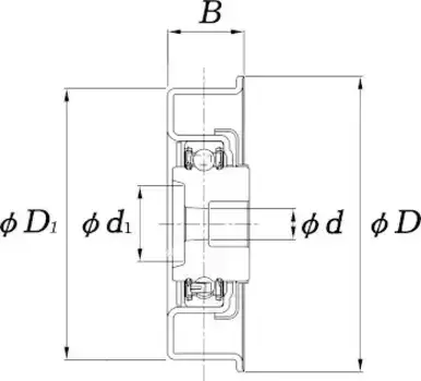 ролик обводной!\ Hyundai Sonata/Galloper, Mitsubishi Pajero 3.0 V6 91> PU159026RR1HY KOYO