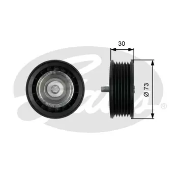 ролик обводной приводного ремня!\ MB C204/W204/W205/S205/A207/W166 3.0-3.5i 09> T36435 GATES