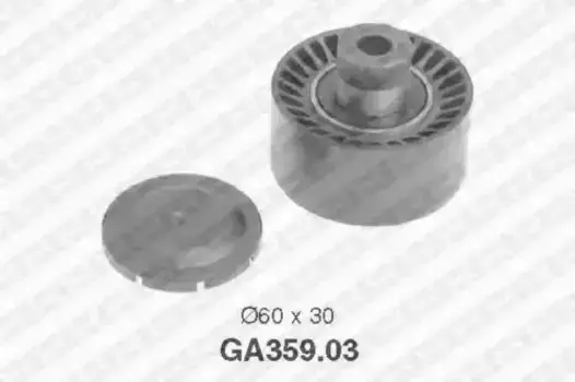 ролик обводной ремня генератора!\ Citroen C3, Peugeot 206/307 1.4HDi 01> GA359.03 SNR