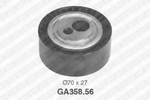 ролик обводной ремня генератора!\ Citroen Xantia, Peugeot 206-807 1.8D-2.1TD 91> GA358.56 SNR