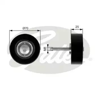 ролик обводной ремня генератора!\ Mazda 6/CX-7 1.8/2.0/2.3 02> T36263 GATES