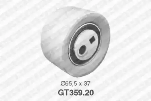 ролик обводной ремня ГРМ!\ Citroen Jumper, Peugeot Boxer 2.5TDi 96-02 GT359.20 SNR