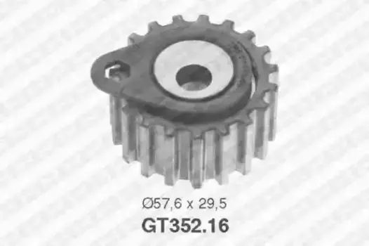 ролик обводной ремня ГРМ!\ Ford Mondeo/Escort 1.8D/TD 97> GT352.16 SNR