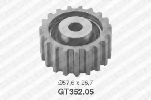 ролик обводной ремня ГРМ!\ Ford Sierra/Mondeo/Escort 1.8D <96 GT352.05 SNR