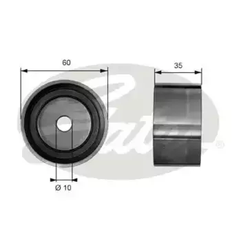 ролик обводной ремня ГРМ!\ Hyundai Santa Fe/Sonata 2.7 V6 01> T41040 GATES