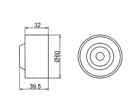 ролик обводной ремня ГРМ!\ Mitsubishi Galant/Lancer 1.5-2.4 88> GT10050 GMB