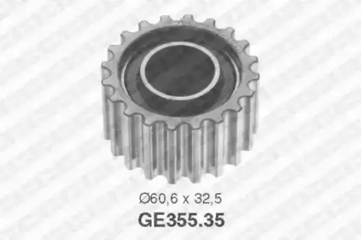 ролик обводной ремня ГРМ!\ Renault Laguna/Megane/Clio 2.0/1.9D 96> GE355.35 SNR