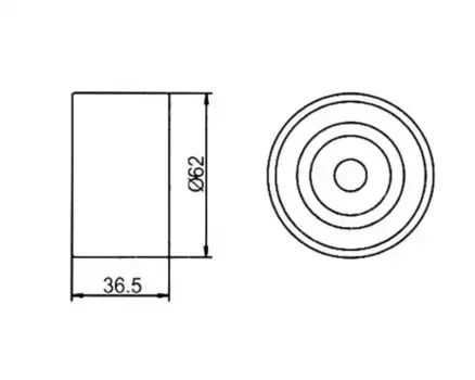 ролик обводной ремня ГРМ!\ Toyota Camry 2.0  GT80540 GMB