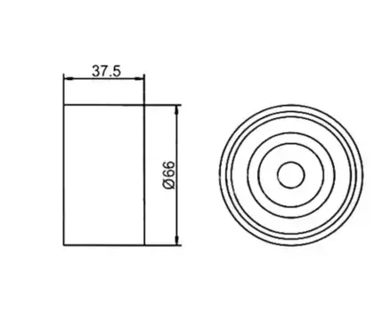 ролик обводной ремня ГРМ!\ Toyota Crown/Lexus/Celsior 4.0 1UZFE 89-97 GT90050 GMB