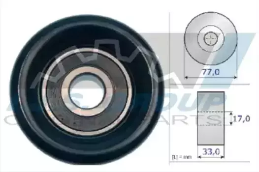 ролик обводной ремня НО!\ Hyundai H-1, Kia Sorento 2.5CRDi 02> 93-1382 IJS