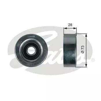 ролик обводной ремня НО!\ Mazda 3 1.6MZR 09># T36418 GATES