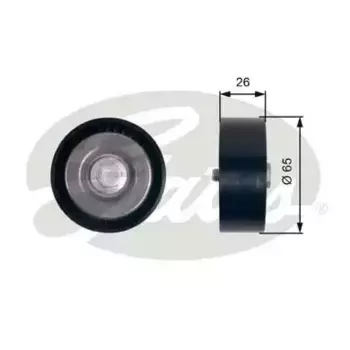 ролик обводной ремня НО!\ Opel Insignia/Astra 2.0 CDTi 08> T36414 GATES