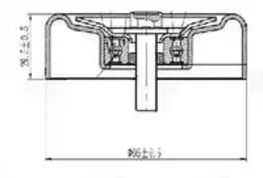 ролик обводной! ремня приводн.\ Hyundai Accent/i30/Solaris, KIA Ceed/Rio/Soul 1.4-1.6 06> CM 5734 TRIALLI