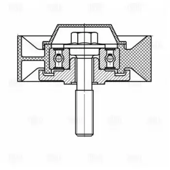 ролик обводной!\ VW Golf/Touran, Skoda Fabia/Yeti 1.2TSi 08> CM 5105 TRIALLI