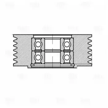 Ролик привод. ремня для а/м ГАЗ/УАЗ (умз. 4216) (только ролик) () CM 142 TRIALLI