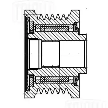 Ролик привод. ремня для а/м Mazda CX-5 (17-) 2.5i (обгонная муфта) (CM CM 6802 TRIALLI