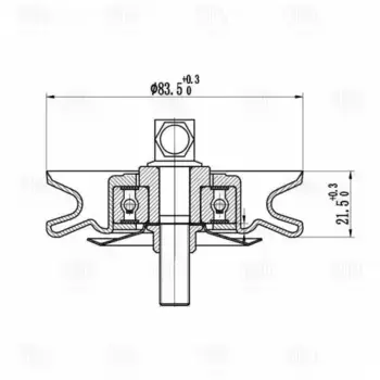 ролик приводного ремня! ГУР\ Great Wall Safe 2.2i 02-09 CM 3011 TRIALLI