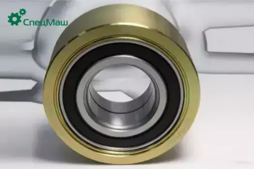 ролик промежуточный натяжителя ремня! с подшипн. в сб.\ дв.ЯМЗ-650.10, RVI Kerax/Premium 650.1308111 СПЕЦМАШ