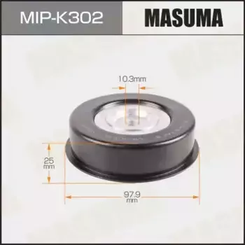 ролик ремня генератора!\ Hyundai Sonata 91>/Galloper 98>, Mitsubishi Pajero 3.0 V6 91> MIP-K302 MASUMA