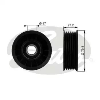 ролик ремня НО!\ Buick Park Avenue 90-05 T38009 GATES