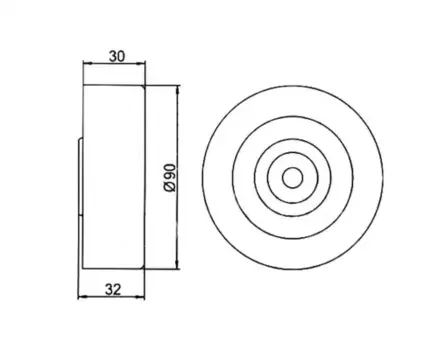 ролик ремня приводного!\ Mitsubishi Outlander/Lancer/Grandis 2.0/2.4 03> GT60040 GMB