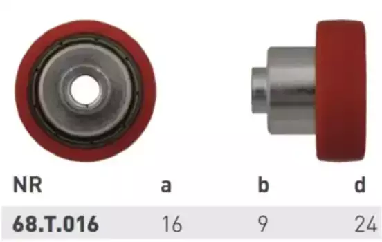 ролик сдвижной крыши ! \ 68.T.016 BOZAMET