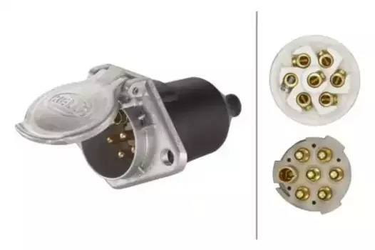 розетка !7/6. метал, соед. резьб, 24V, Typ S, ISO3731 EuropaS \DAF, JOHN DEERE 8JB 003 834-001 HELLA