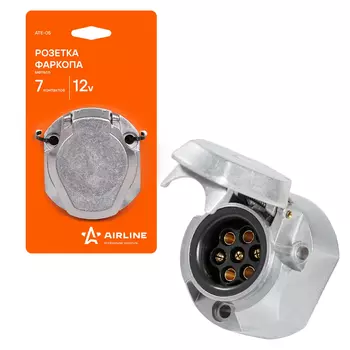 розетка фаркопа! 7 контактов металл\ ATE-05 AIRLINE