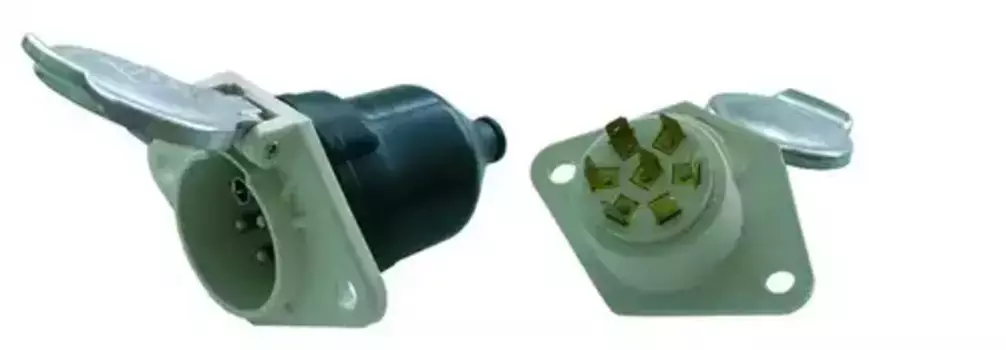 розетка!пластик 7/6 полюсная 24V type S, ISO3731 соед. клемное\ 611540 VIGNAL