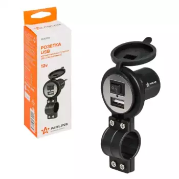 розетка USB! для мотоциклов с 1 портом (5В, 2.1А) (вкл/выкл)\