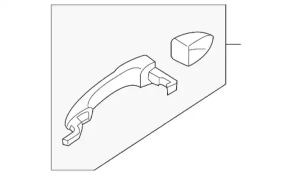 Ручка двери MAZDA GS1D73410H85