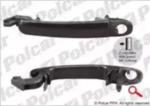 Ручка двери POLCAR 9548Z-42