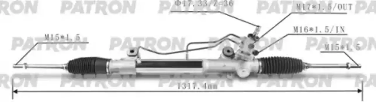 Рулевая рейка PATRON PSG3183