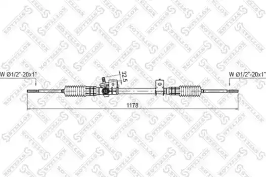 Рулевая рейка STELLOX 00-35030-SX