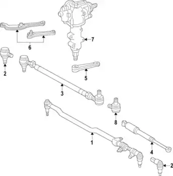 Рулевая тяга MB 461 463 03 15