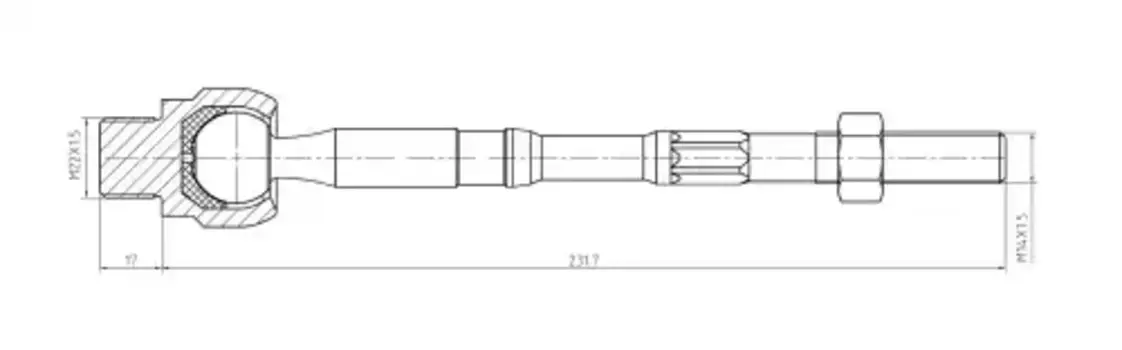 Рулевая тяга S&K SKTR1028